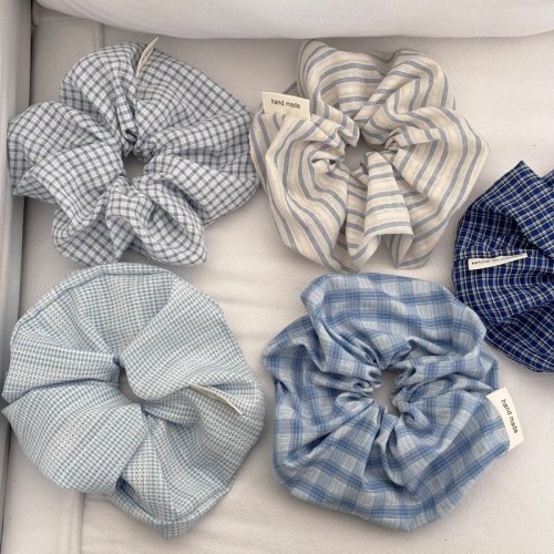 Coleteros y scrunchies grandes para mujer – estilo coreano, elásticos, vintage elegante