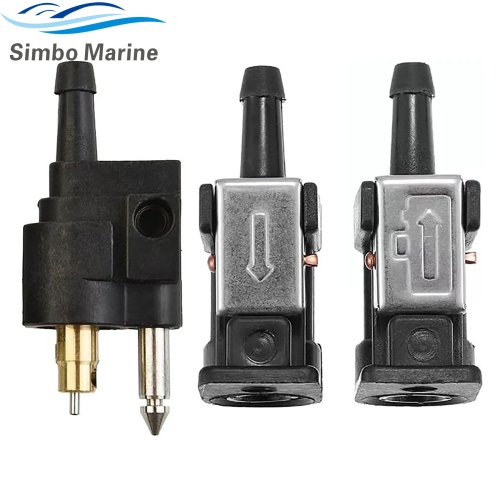 Đầu nối ống dẫn nhiên liệu 6mm cho động cơ gắn ngoài Yamaha - Khớp nối ống bình xăng Thay thế 6Y1-24305-06 6G1-24304-02