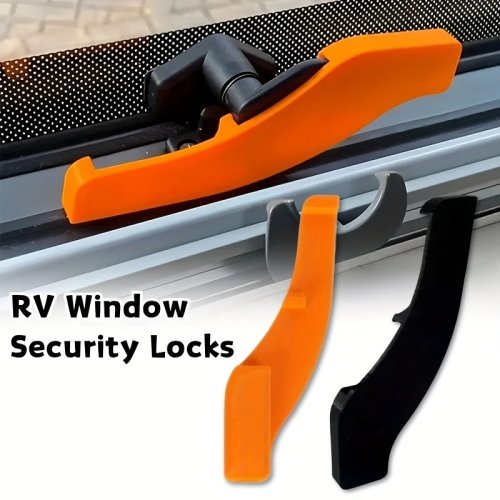 2Pcs RV Window Security Lock Set, Window Safety Locks for RVs & Campers, Compatible with PolyPlastic