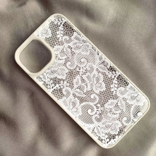 Vintage White Lace Floral Phone Case for iPhone 17 16 15 14 11 12 13 Pro Max 16E 17Air X XR XS 7 8 Plus SE 2022