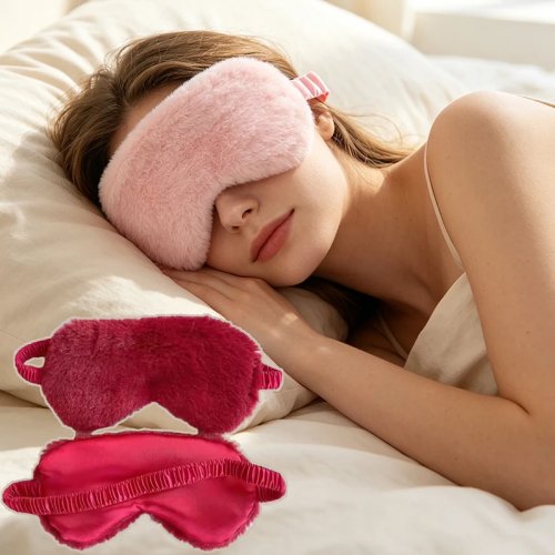 Antifaz de Dormir de Peluche Suave - Cubreojos Nube Lindo para Siesta y Viaje