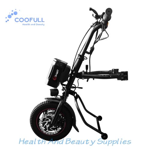 Coofull Accesorio Eléctrico Plegable para Silla de Ruedas con Batería de Litio de Liberación Rápida, Motor Silencioso Handbike para Adultos Mayores