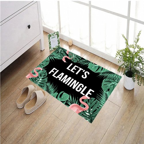 Коврик для двери Let's Flamingle – Нескользящий резиновый коврик для ванной, кухни, сада, гаража