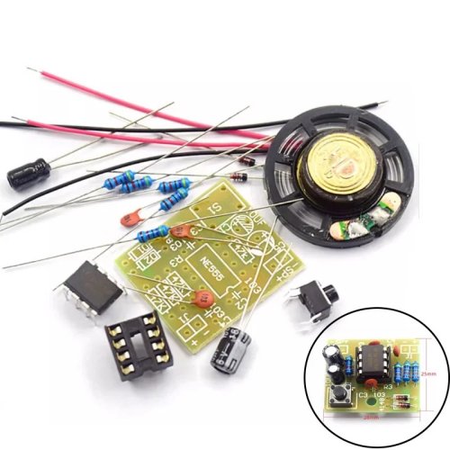 NE555 Doorbell DIY Soldering Kit - Electronic Production Doorbell PCB Welding Lab
