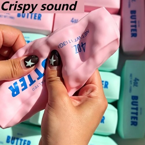 Butter Stick Squishy Stress Ball Fidget Toy - Crunchy Squeeze ASMR Anti-Stress Hand Relax Gift
