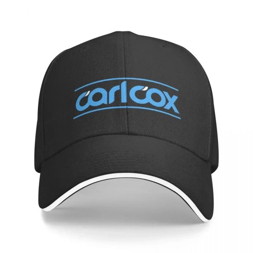 DJ Carl Cox Design Baseball Cap - Blue/Black Unisex Adjustable Sun Hat for Men & Women