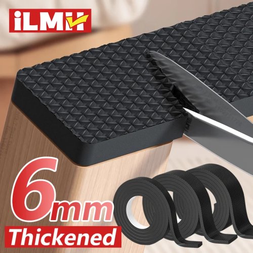 Non-Slip Furniture Pads, Self-Adhesive Rubber Leg Protectors for Chairs, Tables & Sofas