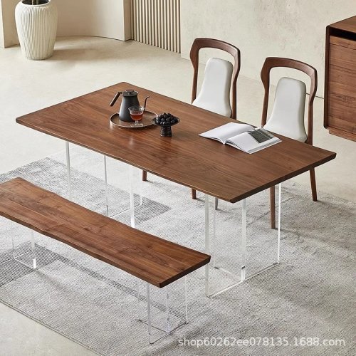 Scrivania sospesa in legno massello americano, scrivania creativa nordica per soggiorno, studio, ufficio, camera da letto, mobili per la casa