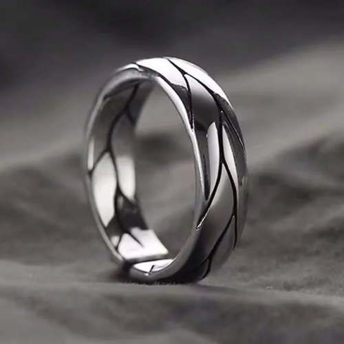 Men's Punk Gothic Biker Ring Set – Hip Hop Multi-Faceted Opening Rings