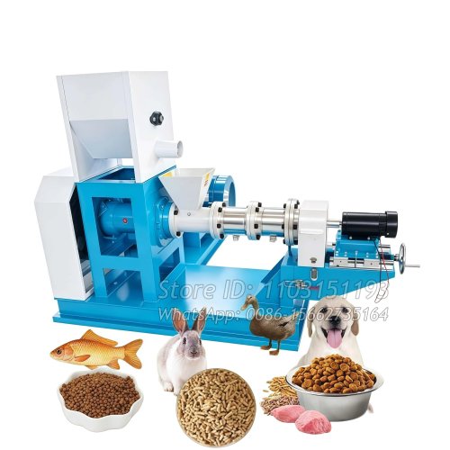 Aquaculture 200-220 kg/h Floating Fish Feed Granulator, Corn & Bone Meal Feed Extruder for Shrimp & Crab