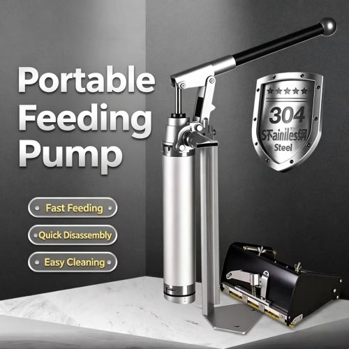 Bơm tay inox 304 – Thiết bị chuyển hồ và chất lỏng thủ công cho keo chà ron, nhà cửa & xây dựng
