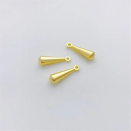 จี้เล็กทรงลูกแพร์สีทอง 14K สำหรับทำเครื่องประดับ DIY สร้อยคอ สร้อยข้อมือ ต่างหู