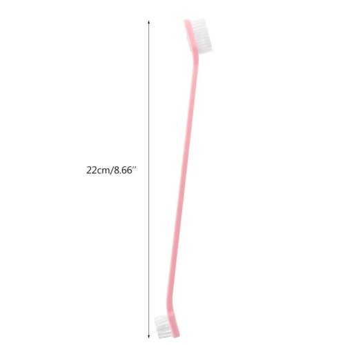 Durable Dual-End Dog and Cat Toothbrush - Comfortable Pet Dental Grooming Tool