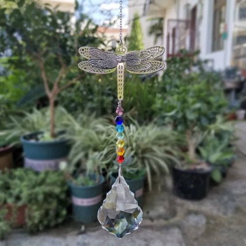 Attrape-soleil Cristal Feuille d'Érable Prisme Pendentif - Décoration Suspendue Fenêtre, Mariage, Noël, DIY Artisanat