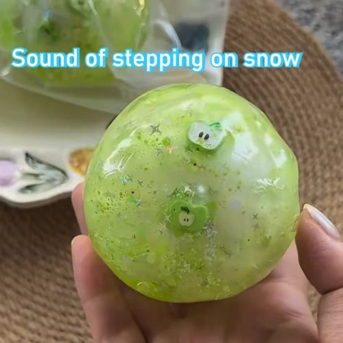 Bóng Squishy Giòn với Âm Thanh ASMR Như Giẫm Lên Tuyết, Bóng Giảm Căng Thẳng Giòn, Đồ Chơi Fidget Cho Người Lớn