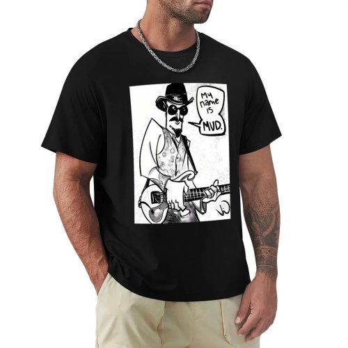 เสื้อยืด My Name Is Mud - ลายพิมพ์เทรนดี้ แขนสั้น