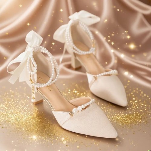 Pointed Toe Thin Heels Sandals for Women 2026 Trending New Breathable Fashion Original Summer Comfortable Elegant Woman Shoes