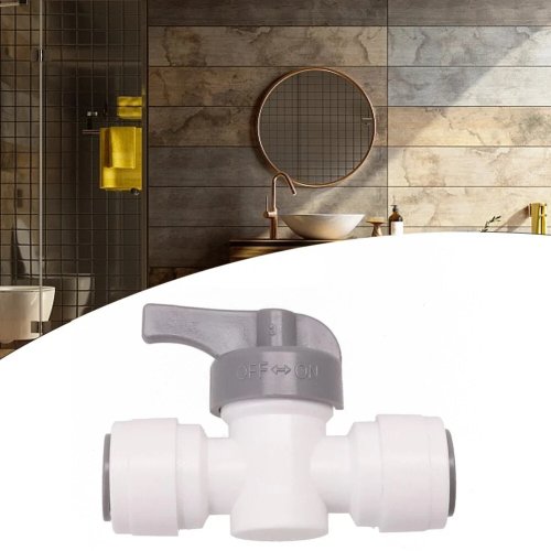 Válvula de corte Stop Tap para John Guest 12mm Push Fit - Accesorio para caravana, casa rodante, barco, camper, RV