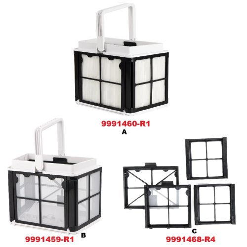 Canasta de filtro y panel filtrante Nautilus CC para limpiafondos robótico Dolphin E10 E25 S50 S100, Liberty 300, Explorer E20, Proteus DX3