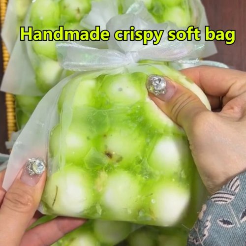 Handmade Crispy Squishy Pouch with Crackling Wax Balls – ASMR Pop Sound Stress Relief Fidget Toy for Adults