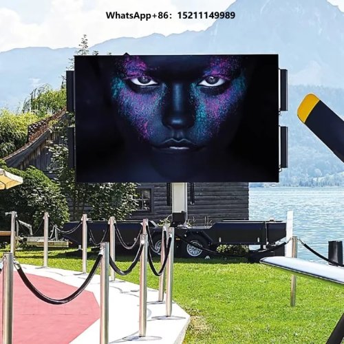 Remolque de pantalla LED para publicidad exterior de alta resolución P5/P6