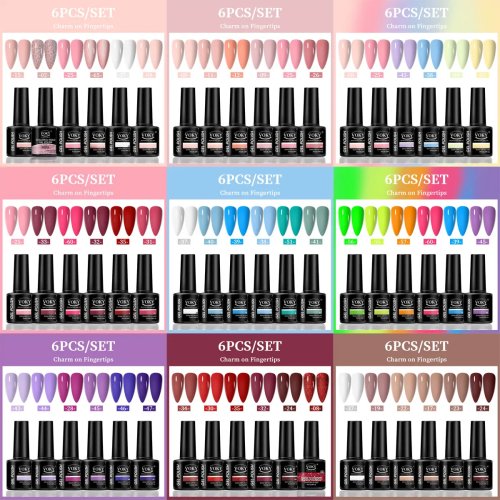 VOKY 6-Piece Gel Nail Polish Set, Seasonal Colors, Gift for Women