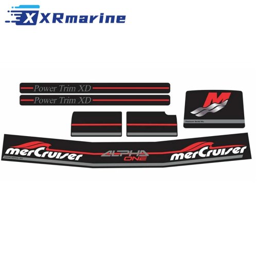 Set di Adesivi Red Rams per Mercruiser Alpha One Gen Two - Il Kit di Decalcomanie Più Completo 37-861431A98 861431A98