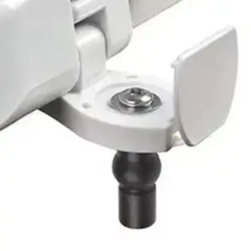 Toilet Seat Screws & Hinges Kit, 2 Bolts + 2 Washers, Universal Rubber Hardware, Rust-Proof