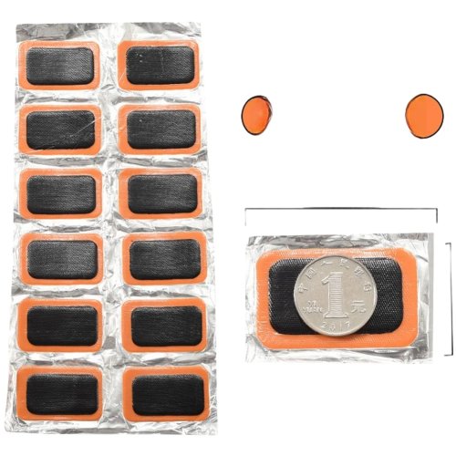 Tire Repair Kit for Bicycles, Motorcycles, and Electric Bikes - 12 Large + 24 Small Rubber Patches