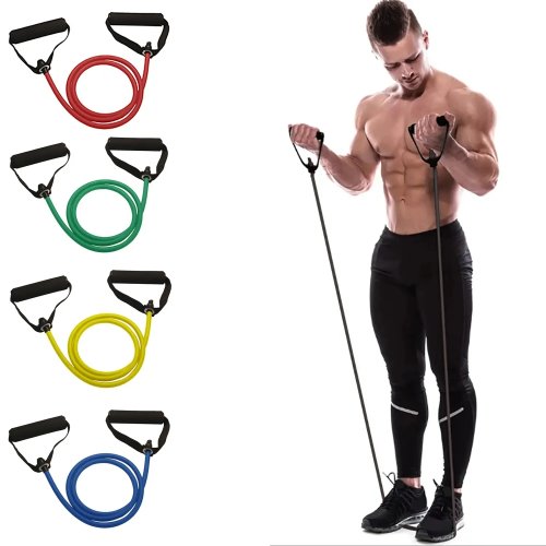 Resistance Bands with Handles for Home Workout – Strength Training Exercise Bands for Men & Women