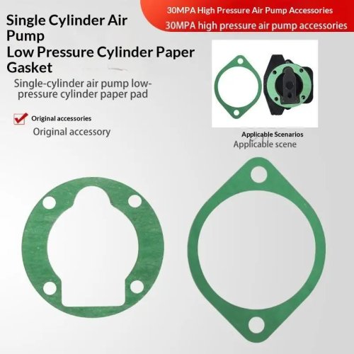 Single Cylinder Air Pump Paper Gasket - Durable Low Pressure Cylinder Seal, Fits 30 MPA, for Pneumatic Equipment Repair