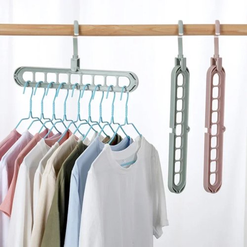 9-Gats Kledingkast Opbergrek, Multifunctioneel Opvouwbaar Droogrek, Ruimtebesparende Kleerhanger
