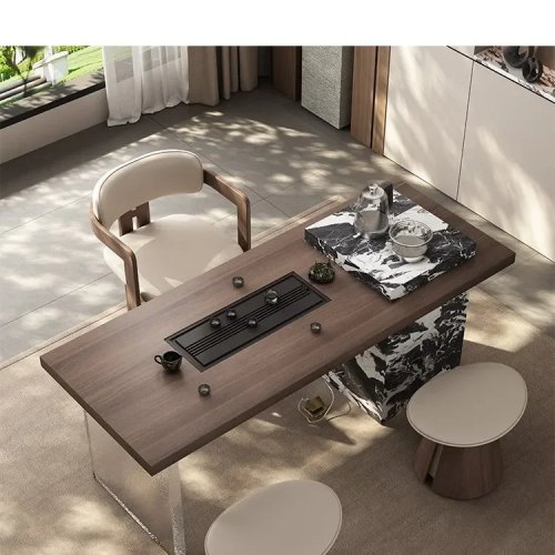 i5.15 Small Modern Light Luxury Sintered Stone Coffee Table for Living Room, New