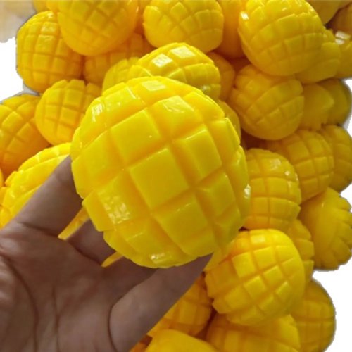 Nuovo Squishy Antistress Mango Croccante, Fidget Toy, Giocattolo da Schiacciare, Blocchi Rotondi, Fatto a Mano, Riempito, ASMR, Rilassante, Regalo per Feste