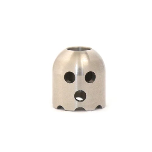 Ghost-Shaped Stainless Steel Pendant with Paracord Rope, EDC Decompression Toy, Stress Reliever Gift for Adults