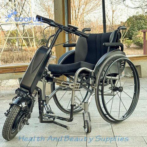 Coofull Handbike elétrico para cadeira de rodas, acessórios de travão para terapia de reabilitação