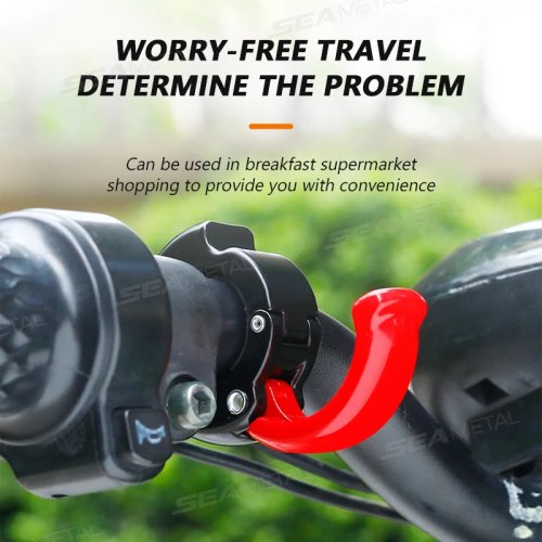 SEAMETAL Motorcycle Hanging Hook, Multi-function Helmet Bag Hook, Replaceable ABS/Aluminum Hook for Bikes