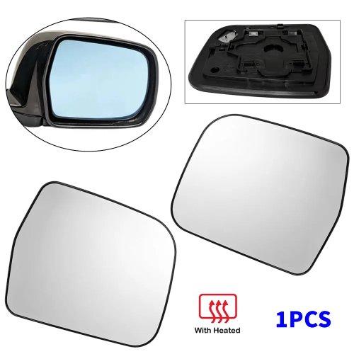 Heated Outer Rearview Side Mirror Glass Lens for Toyota Previa Estima 2000-2006, Replacement Wing Mirror