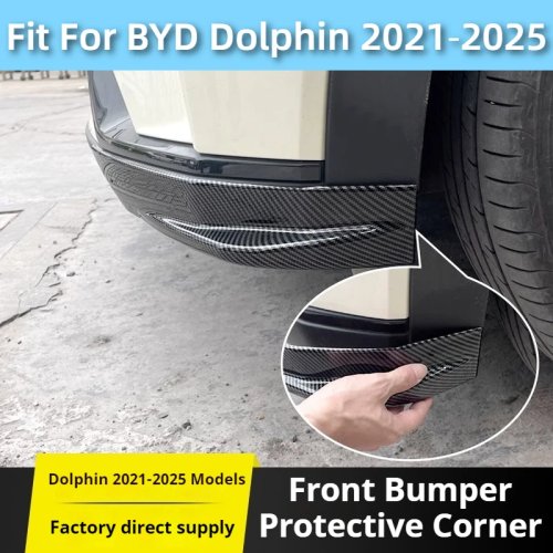 Für BYD Dolphin 2021-2025 Frontstoßstangen-Aufprallschutzleiste Zierleiste Frontspoiler Eckschutz Außenanbauteil