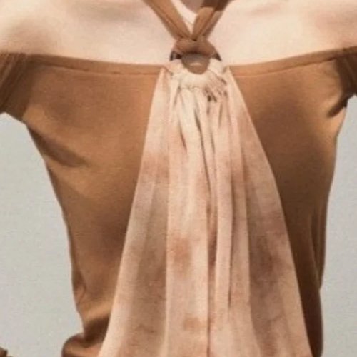Top Halter Bandage Vintage Y2K pour Femme, T-shirt Slim Fit Patchwork Grunge, Design Faux Deux Pièces