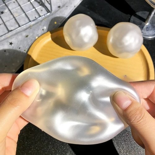 Mainan Squishy Mutiara Moldable dengan Minyak Kelapa - Stress Ball Slow Rising untuk Dewasa