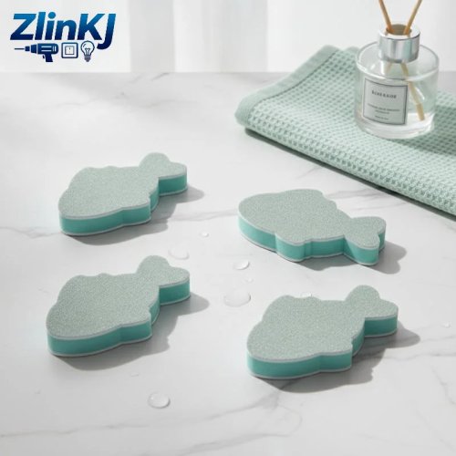 2/4 Pcs Ergonomic Double-Sided Aquarium Sponge Brush – Efficient Algae Scrubber for Fish Tank Daily Care