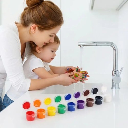 2ml Acrylic Paints for Kids DIY Gypsum Doll Painting, Basic Student Art Supplies