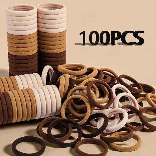 30-200 Pcs Women's Nylon Headbands and Ponytail Holders Hair Accessories Simple Fashion