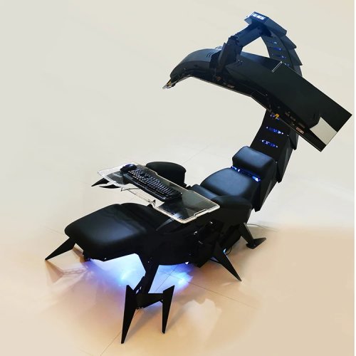 CLUVENS Scorpion 인체공학적 제로 중력 사무용 의자 최대 5개 모니터 마운트 포함