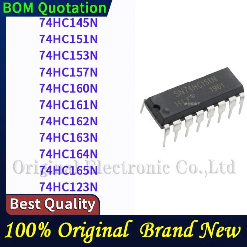 74HC Logik-IC-Sortiment (74HC145N, 74HC151N, 74HC153N, 74HC157N, 74HC160N, 74HC161N, 74HC162N, 74HC163N, 74HC164N, 74HC165N, 74HC123N) DIP-16