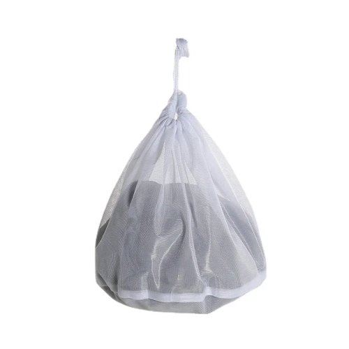 Nylon Mesh Laundry Bag with Adjustable Shoulder Strap and Drawstring Closure – Ideal for Dorms & Apartments