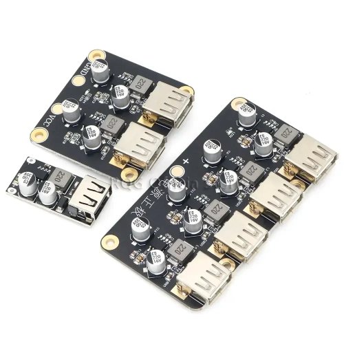 Mô-đun Chuyển Đổi Buck DC-DC USB QC3.0 QC2.0 Sạc Step Down 6-32V sang 3V/5V Bảng Mạch Sạc Nhanh
