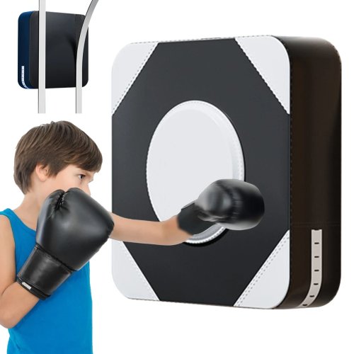 Wall-Mounted Muay Thai Boxing Pad - PU Leather Punching Target for Kickboxing & Martial Arts Training