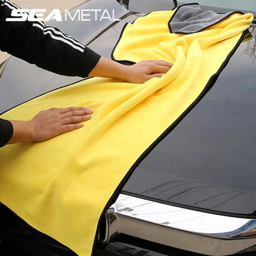 SEAMETAL High-End Microfiber Car Wash Towel, Absorbent Drying & Detailing Cloth for Auto Cleaning